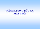 Bài giảng Khí tượng nông nghiệp - Chương 2: Năng lượng bức xạ mặt trời