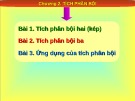 Bài giảng Toán cao cấp - Chương 2: Tích phân bội