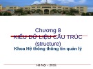 Bài giảng Cơ sở lập trình 1: Chương 8 - Lê Quý Tài