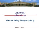 Bài giảng Cơ sở lập trình 1: Chương 7 - Lê Quý Tài