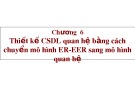 Bài giảng Hệ quản trị cơ sở dữ liệu - Chương 6: Thiết kế cơ sở dữ liệu quan hệ