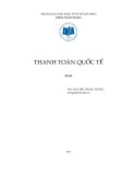 Thanh toán quốc tế - ĐH Kinh tế TP.HCM