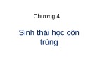 Bài giảng Chương 4: Sinh thái học côn trùng