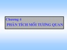 Bài giảng Chương 4: Phân tích mối tương quan