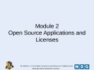 Module Linux essentials - Module 2: Open source applications and licenses