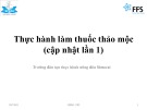 Bài giảng Thực hành làm thuốc thảo mộc