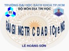 Bài giảng Trắc địa đại cương - Lê Hoàng Sơn