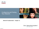 Lecture Network Fundamentals – Chapter 11: Configuring and testing your Network