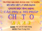 Bài thuyết trình: Các phương pháp chế tạo màng