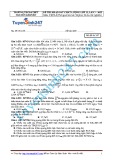 Đề thi khảo sát chất lượng lớp 12, lần 3 (năm 2015) môn Vật lý - Mã đề 247