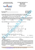 Đề thi thử THPT Quốc gia đợt 1 năm 2015 môn Vật lý - Mã đề 134