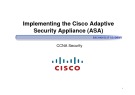 Lecture CCNA Security - Chapter 10: Implementing the Cisco Adaptive Security Appliance (ASA)