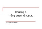 Bài giảng Cơ sở dữ liệu: Chương 1 - Lê Thị Minh Nguyện