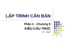 Bài giảng Lập trình căn bản - Chương 9: Kiểu cấu trúc