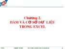 Bài giảng Tin học ứng dụng trong kinh doanh 1: Chương 2 - ĐH Tôn Đức Thắng