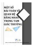 Phương pháp giải các bài toán về quan hệ bằng nhau trong tam giác thường