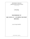 Luận văn Thạc sĩ Kinh tế: Thẩm định dự án khu chung cư - văn phòng cho thuê Bình Hòa