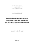 Nghiên cứu nồng độ protein S100B và NSE huyết thanh ở bệnh nhân nhồi máu não giai đoạn cấp tại bệnh viện trung ương Huế