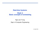 Bài giảng Real-time Systems: Week 4: Basic concepts of scheduling
