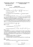 Đề thi chọn học sinh giỏi có đáp án môn: Toán - Lớp 9 (Năm học 2010-2011)