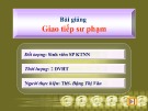 Bài giảng Giao tiếp sư phạm - ThS. Đặng Thị Vân