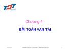 Bài giảng Quy hoạch tuyến tính - Chương 4: Bài toán vận tải  (ĐH Tôn Đức Thắng)