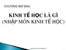 Bài giảng Kinh tế vi mô: Chương 0 - Hồ Hữu Trí