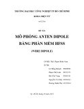 Bài tiểu luận: Mô phỏng Anten Dipole bằng phần mềm HFSS