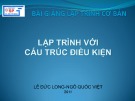 Bài giảng Lập trình cơ bản: Bài 3 - TS. Ngô Quốc Việt