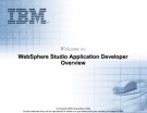 Lecture Introduction to XML: WebSphere Studio Application Developer overview