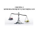 Bài giảng Chương 3: Kinh doanh dịch vụ bất động sản