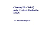 Bài giảng Luật ngân sách nhà nước: Chương 3 - ThS. Phan Phương Nam