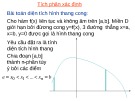 Bài giảng môn Giải tích 1 - Chương 4: Tích phân (p2)