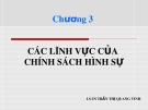 Bài giảng Chính sách hình sự - Những vấn đề lý luận và thực tiễn cấp bách: Chương 3 - LS. TS. Trần Thị Quang Vinh