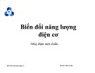 Bài giảng Biến đổi năng lượng điện cơ: Máy điện một chiều