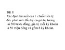 Bài giảng Lập và phân tích dự án: Phần bài tập - ThS. Hà Văn Hiệp