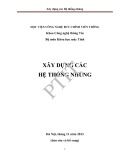 Bài giảng Xây dựng các hệ thống nhúng