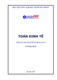 Lý thuyết Toán kinh tế