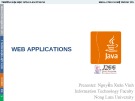 Bài giảng Lập trình mạng nâng cao: Web applications - Nguyễn Xuân Vinh