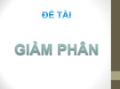 Bài thuyết trình: Giảm phân