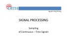 Lecture Signal processing: Sampling of continuous – Time signals - Nguyễn Công Phương