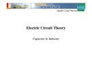 Lecture Electric circuit theory: Capacitor and inductor - Nguyễn Công Phương