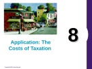 Lecture Principles of economics - Chapter 8: Application: The costs of taxation