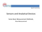 Lecture Sensors and analytical devices: Flow measurement - Nguyễn Công Phương