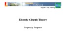 Lecture Electric circuit theory: Frequency response - Nguyễn Công Phương