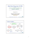 Lecture Digital signal processing: Lecture 2 - Zheng-Hua Tan