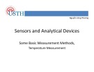 Lecture Sensors and analytical devices: Temperature measurement - Nguyễn Công Phương