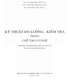 Hướng dẫn đo lường kiểm tra trong chế tạo cơ khí: Phần 2