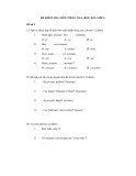 Đề kiểm tra học kì 1, lớp 6 môn: Tiếng Nga - Đề số 2