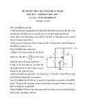 Đề thi kết thúc học phần hệ sư phạm Vô tuyến điện tử (HK II, năm học 2012-2013)